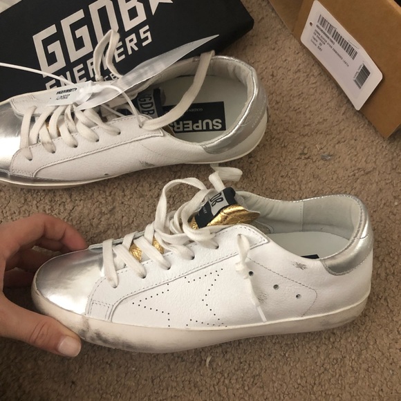 golden goose sneakers superstar white eagle